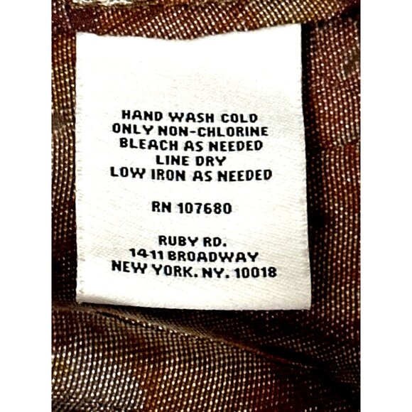 Ruby Rd Size 10 Autumn Print Mandarin Collar Button Jacket Vibrant PrintMultico - Picture 9 of 12